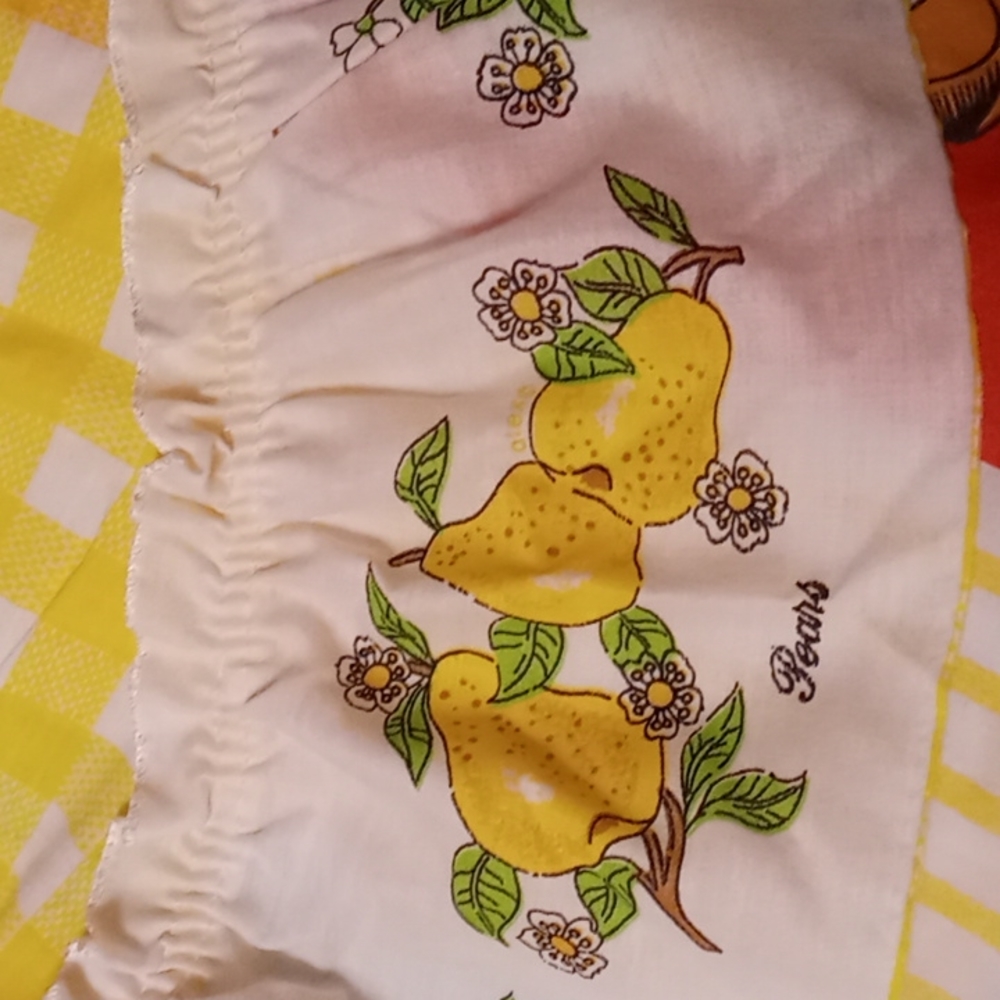 Bundle of 2 Sets,Cheerful, Country Style, Kitchen, Window Curtains - Picture 4 of 8